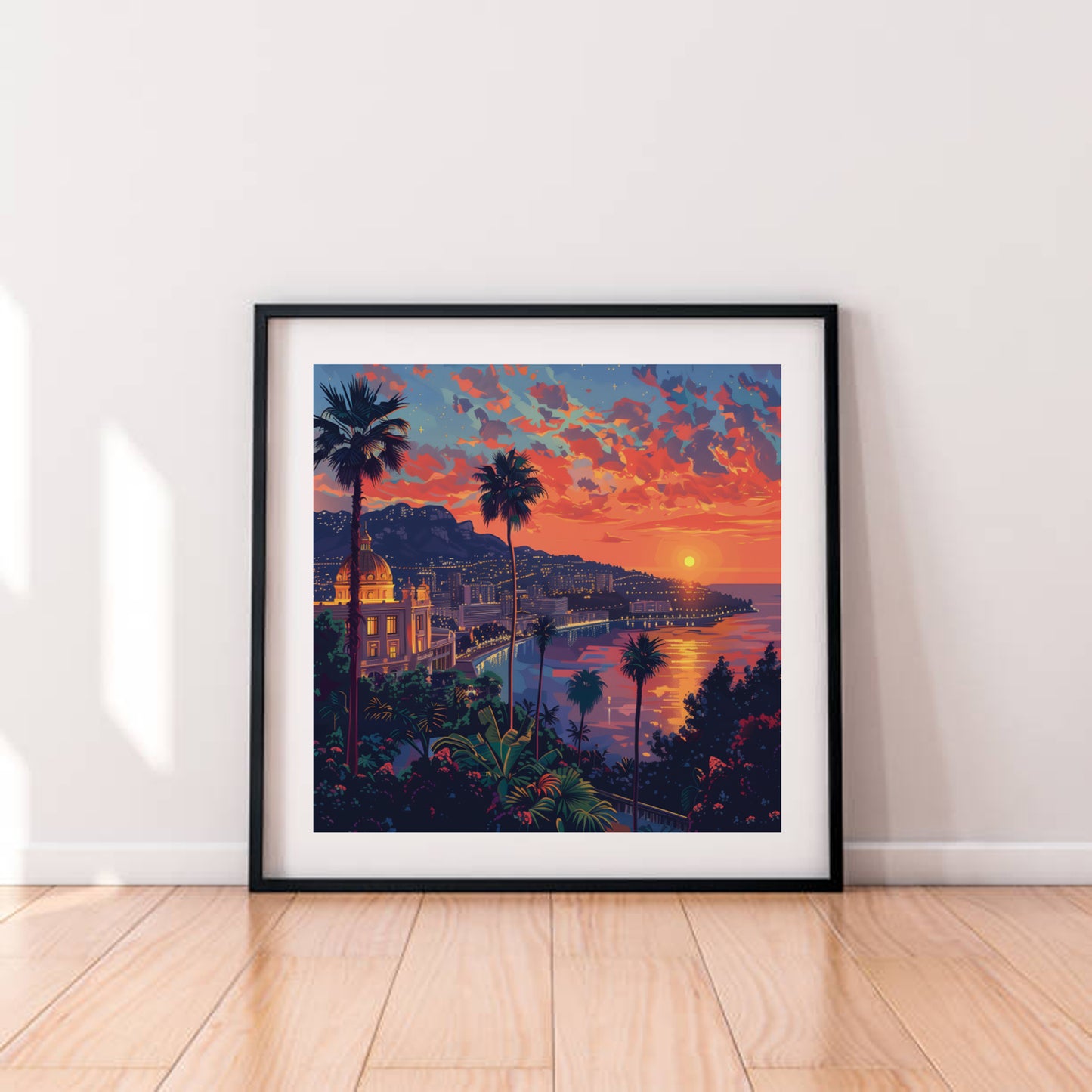 MONTE CARLO SUNSET POSTER