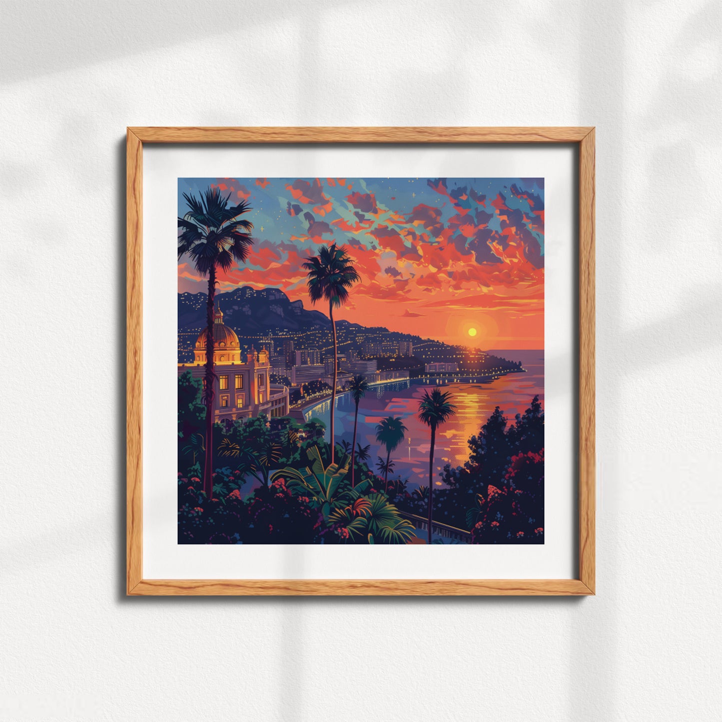 MONTE CARLO SUNSET POSTER